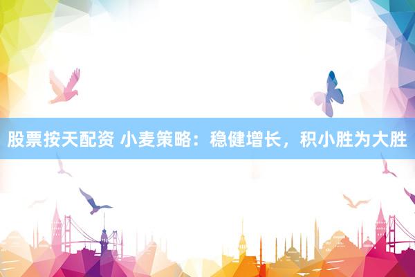 股票按天配资 小麦策略：稳健增长，积小胜为大胜