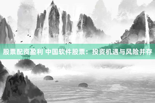 股票配资盈利 中国软件股票：投资机遇与风险并存